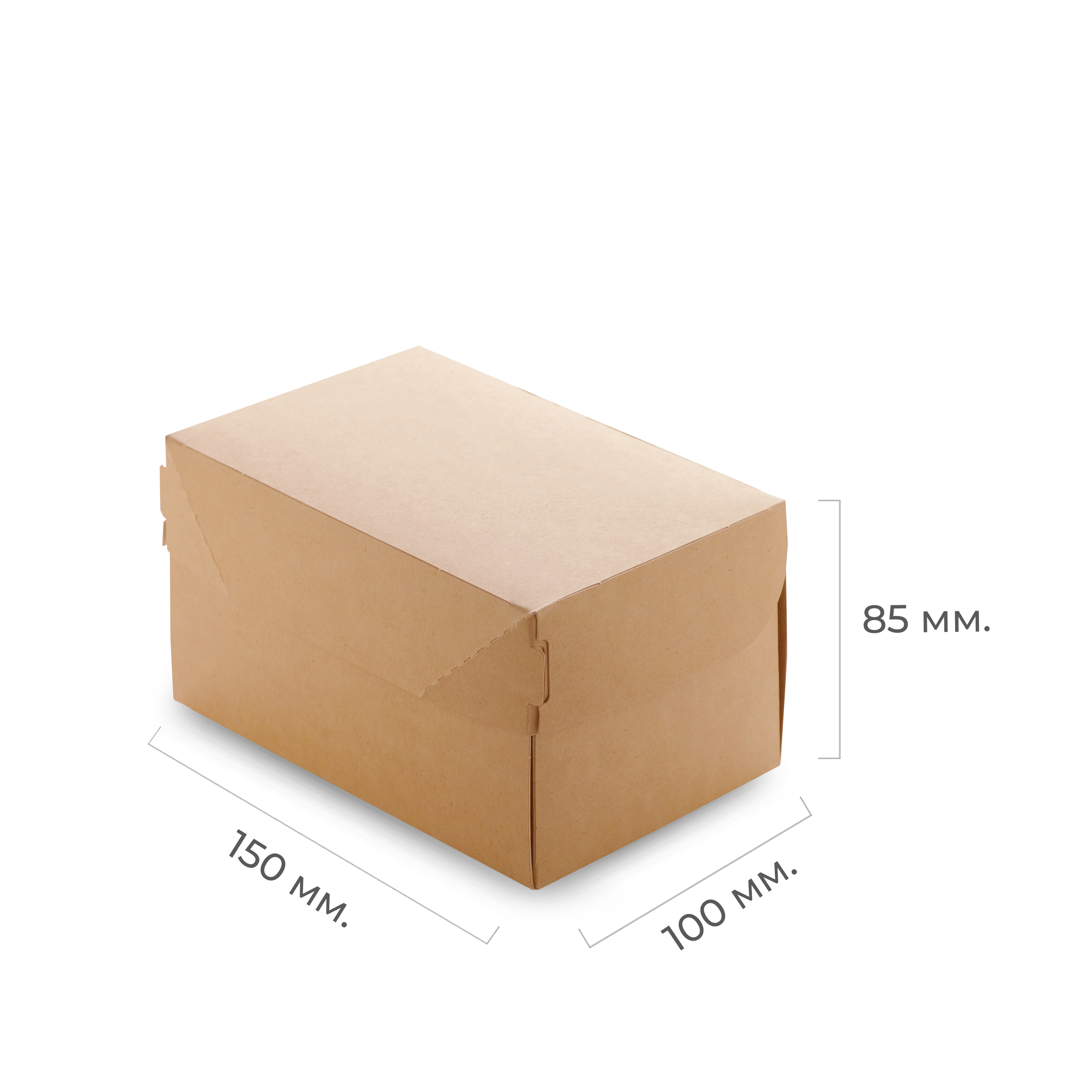 Контейнер картонный "Eco Cake" 1200мл для десертов 150*100*85мм OSQ (50/300)