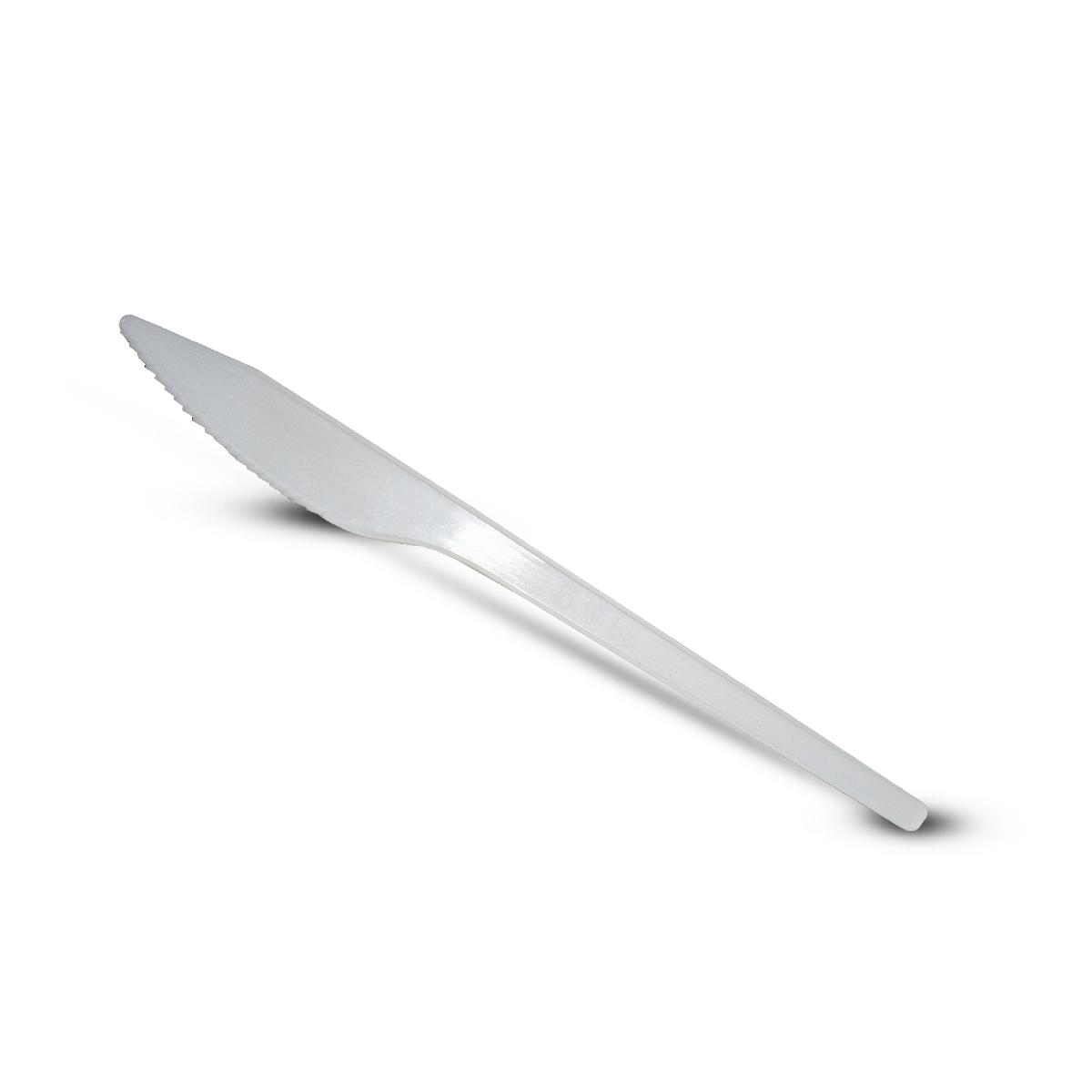 Нож пластиковый белый 17см "Псков" (100/10000)