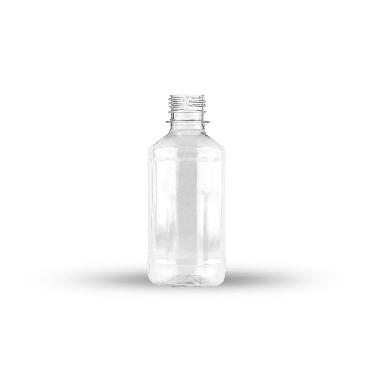 Бутылка ПЭТ 0,25л прозрачная 28мм БЕЗ крышки высокое горло (190)