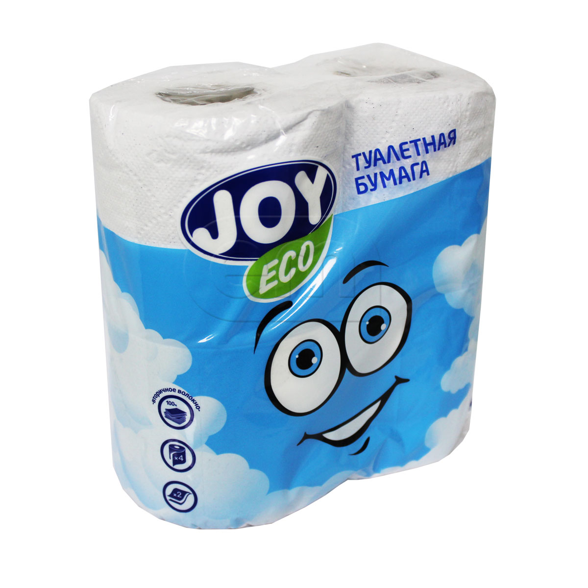 Туалетная бумага 2-сл "Joy eco" 4шт (12)