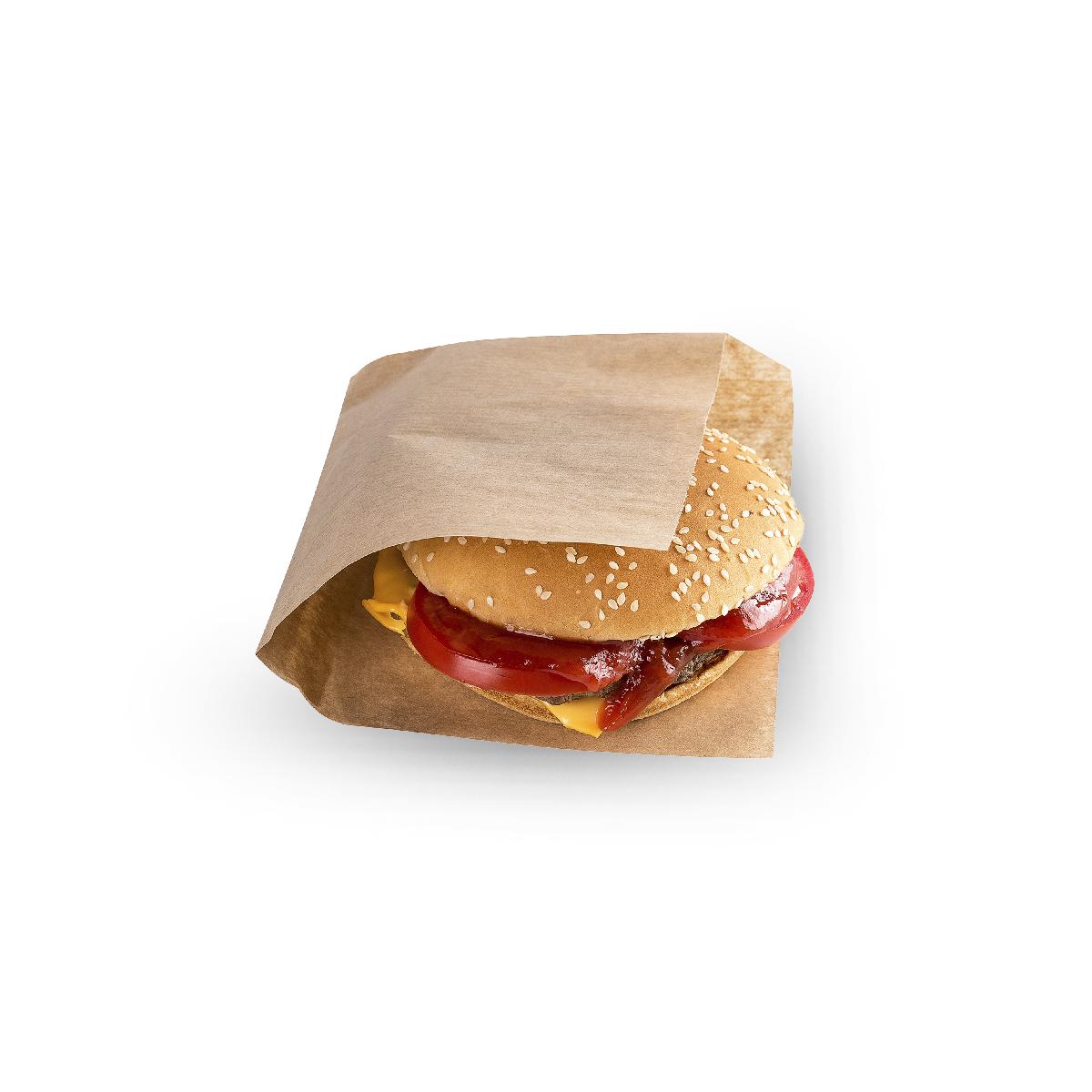Уголок бумажный жиростойкий "Eco Sandwich Bag M" 140*145мм крафт OSQ (50/2000)