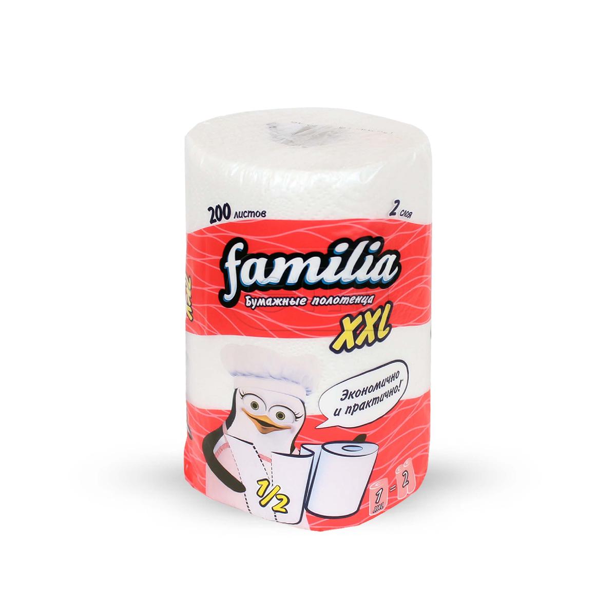 Бумажные полотенца в рулоне 2-сл 1шт "Familia XXL" (18)