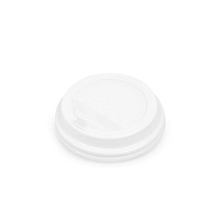 Крышка пластиковая d=80 белая с клапаном ПР ЭКО TLA (100/1000)