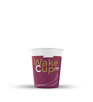 Стакан картонный 250мл "Wake me Cup" d=80 (75/1500)