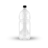 Бутылка ПЭТ 2л прозрачная 28мм с крышкой (40)