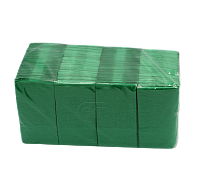 Салфетки бумажные 2-сл 24*24см "BigPack" 1/8 сложение 230шт зеленые (15)