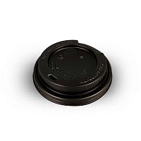 Крышка пластиковая d=80 черная с поворотным клапаном (ГС) (50/1000)