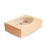 Коробка для маффинов под 12шт "Eco Muf 12" 330*250*100 OSQ (25/100)