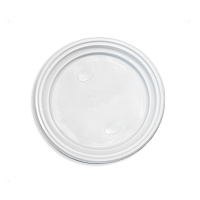 Тарелка пластиковая 210мм белая PP (О) (50/750)