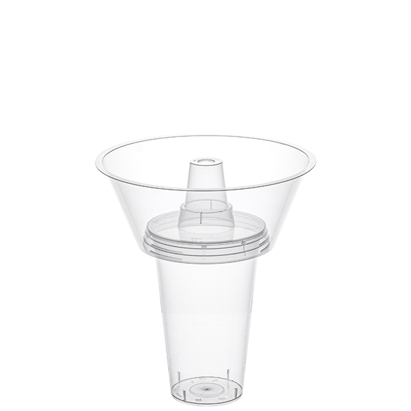 Снек-тарелка на стаканы 90мм Bubble 700мл прозрачная 1039П (168)