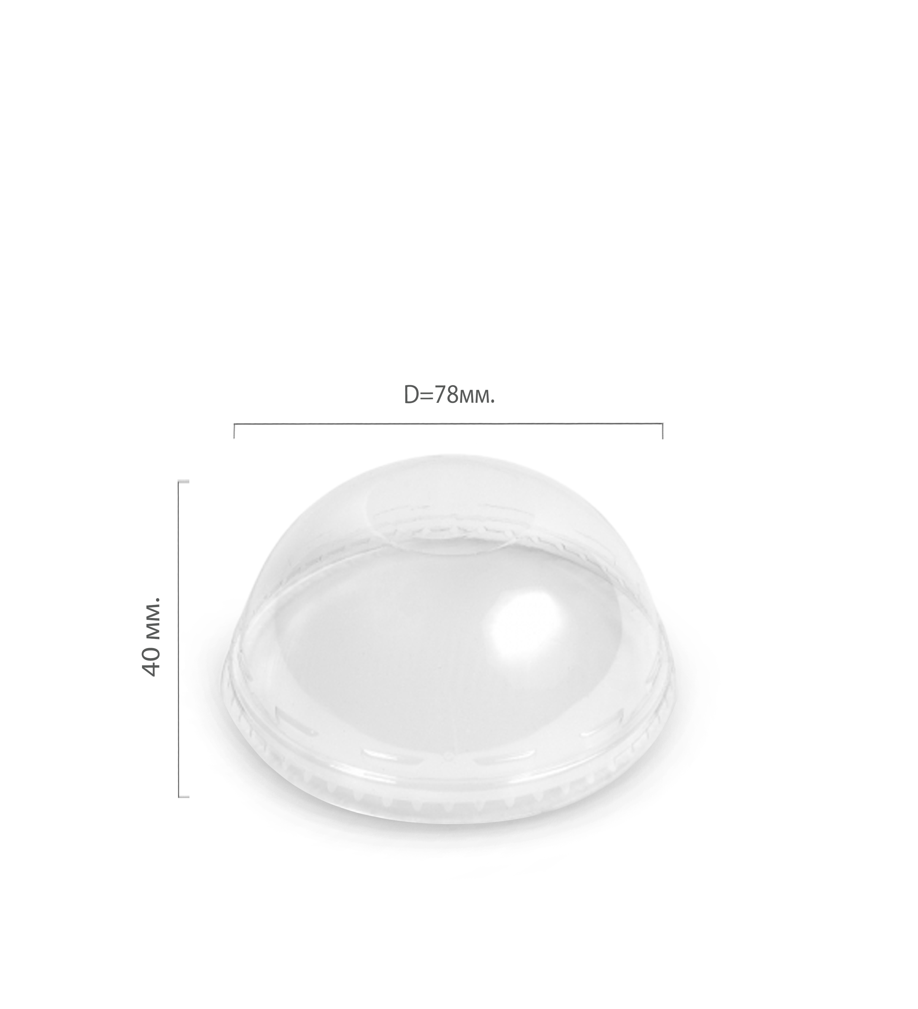 Крышка купольная без отверстия d=78мм "Pulsar" арт. 10303DL1 (50/2500)