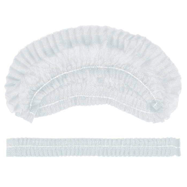 Шапочка одноразовая "Шарлотта" белая 100шт М (30)