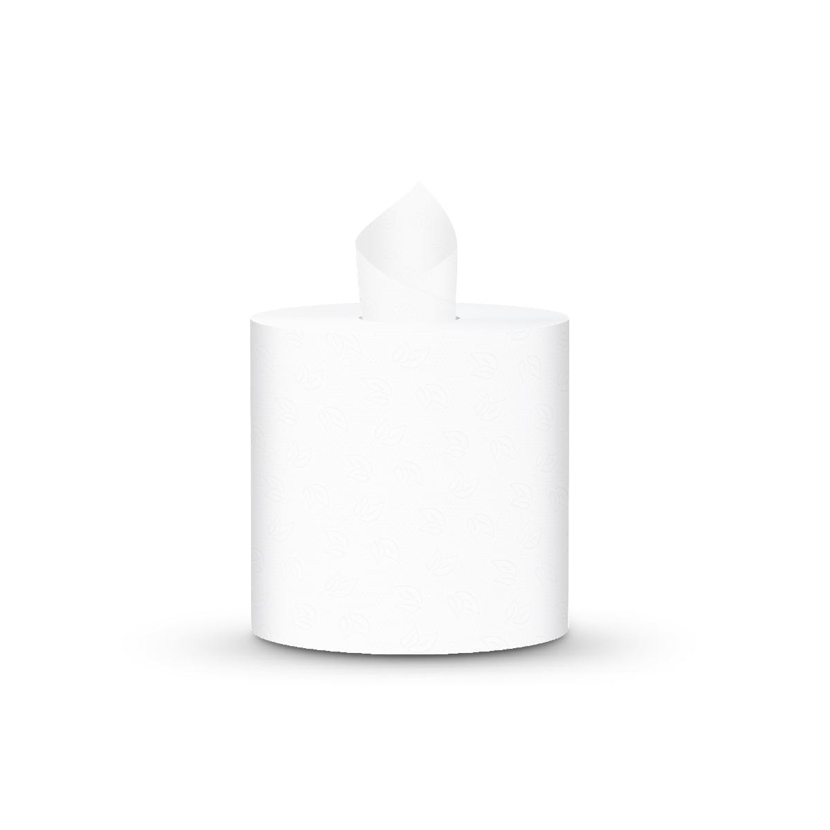 Бумажные полотенца 1-сл в рулоне с цент вытяжкой  275м 20г/м² без перфорации М2 целл ПП519 (6)