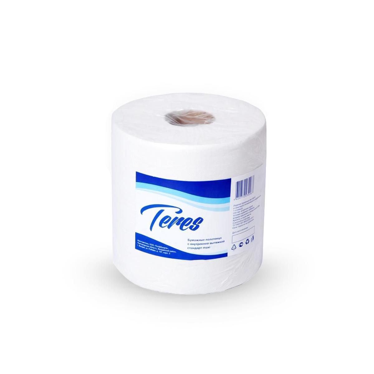 Бумажные полотенца в рулоне 1-сл "Терес" 300м M4 Т-0150(6)