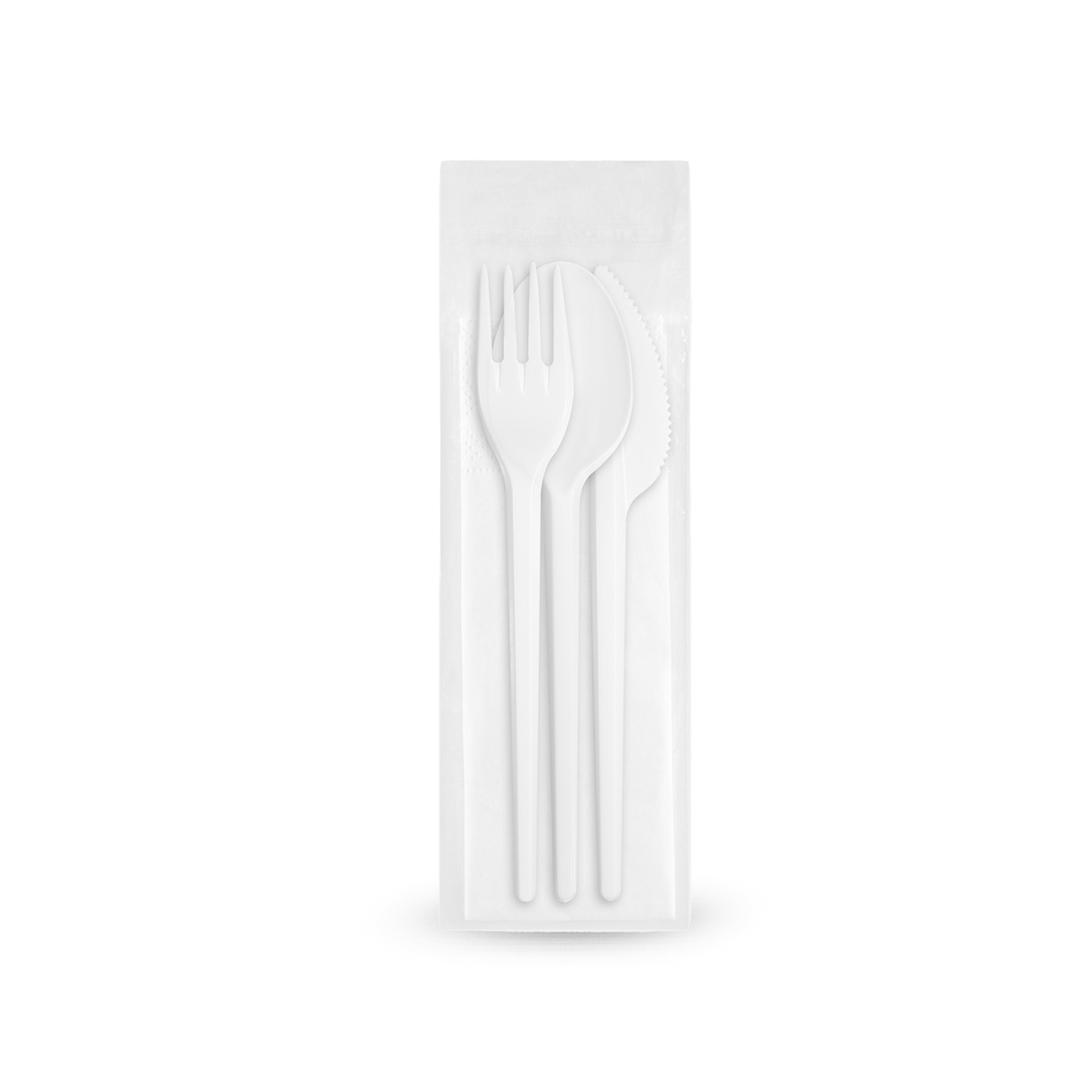 Набор: 4/1 вилка, ложка, нож, салфетка арт.Н41-008 (50/300)