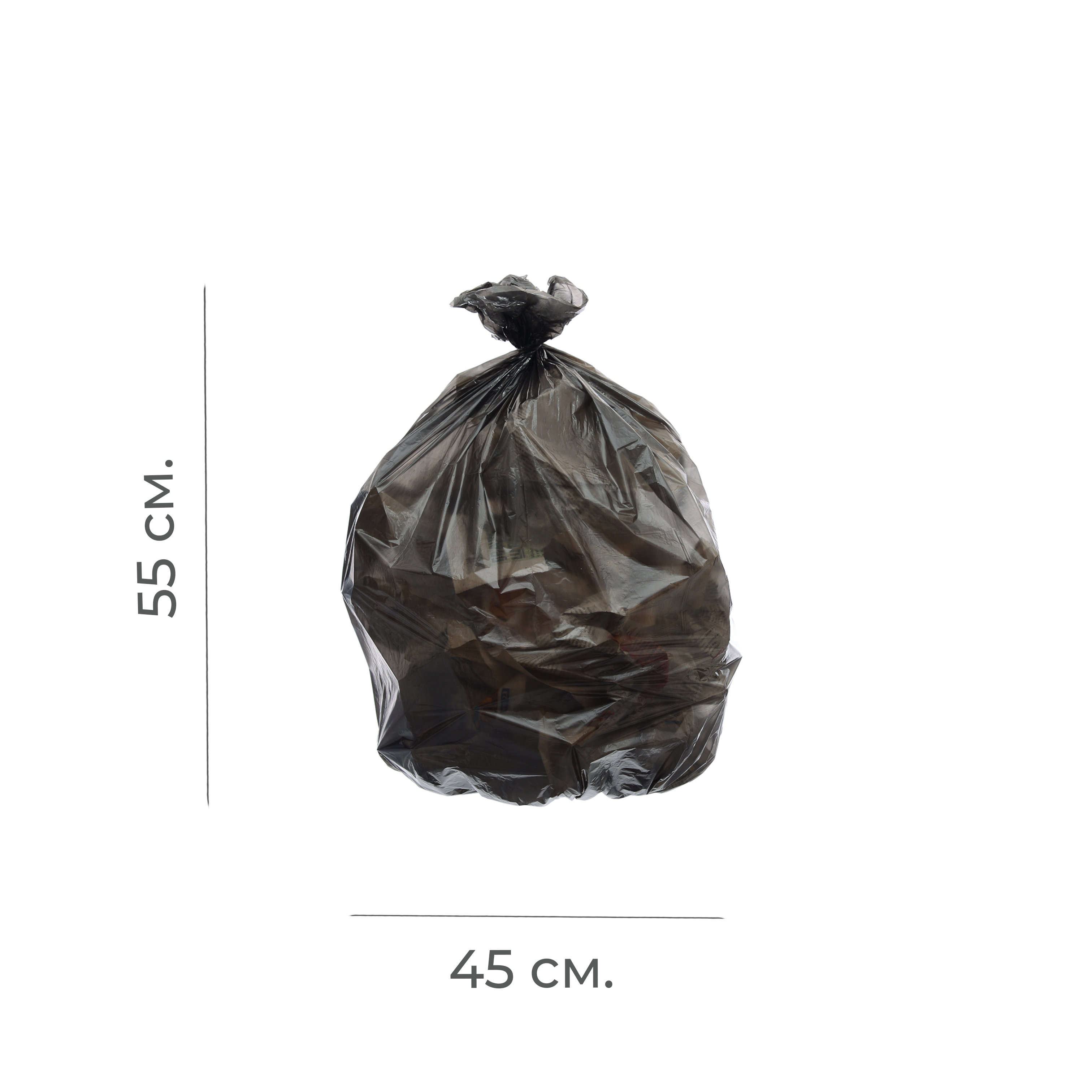 Мешки для мусора в рулоне ПВД 45*55 30л 25мкр 230гр Compact 20шт (25) 