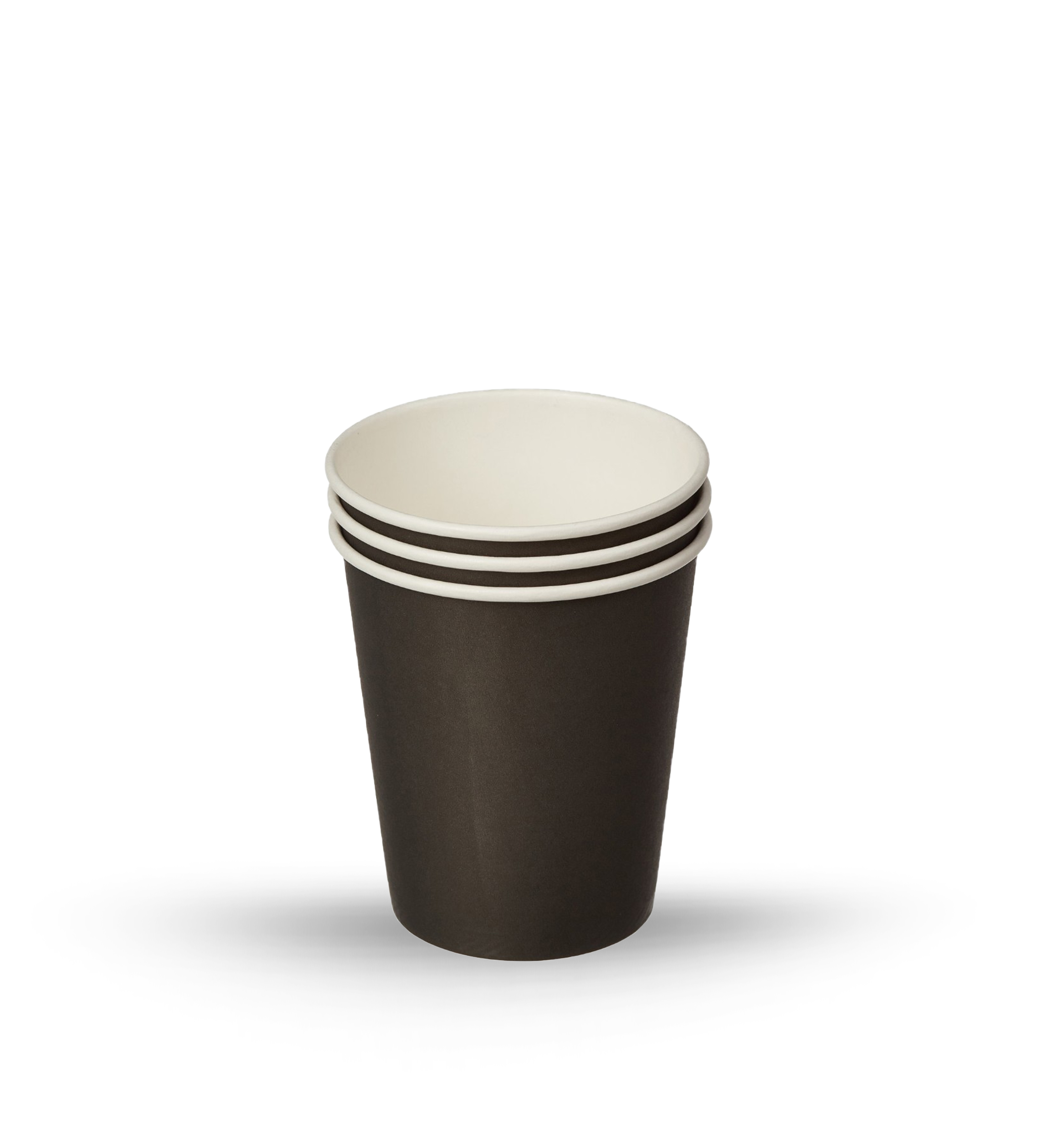 Стакан картонный 250мл черный "Е" d=80 (50/1000)