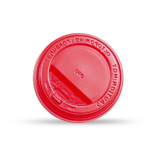 Крышка пластиковая d=80 красная с клапаном ПР TLS (100/1000)