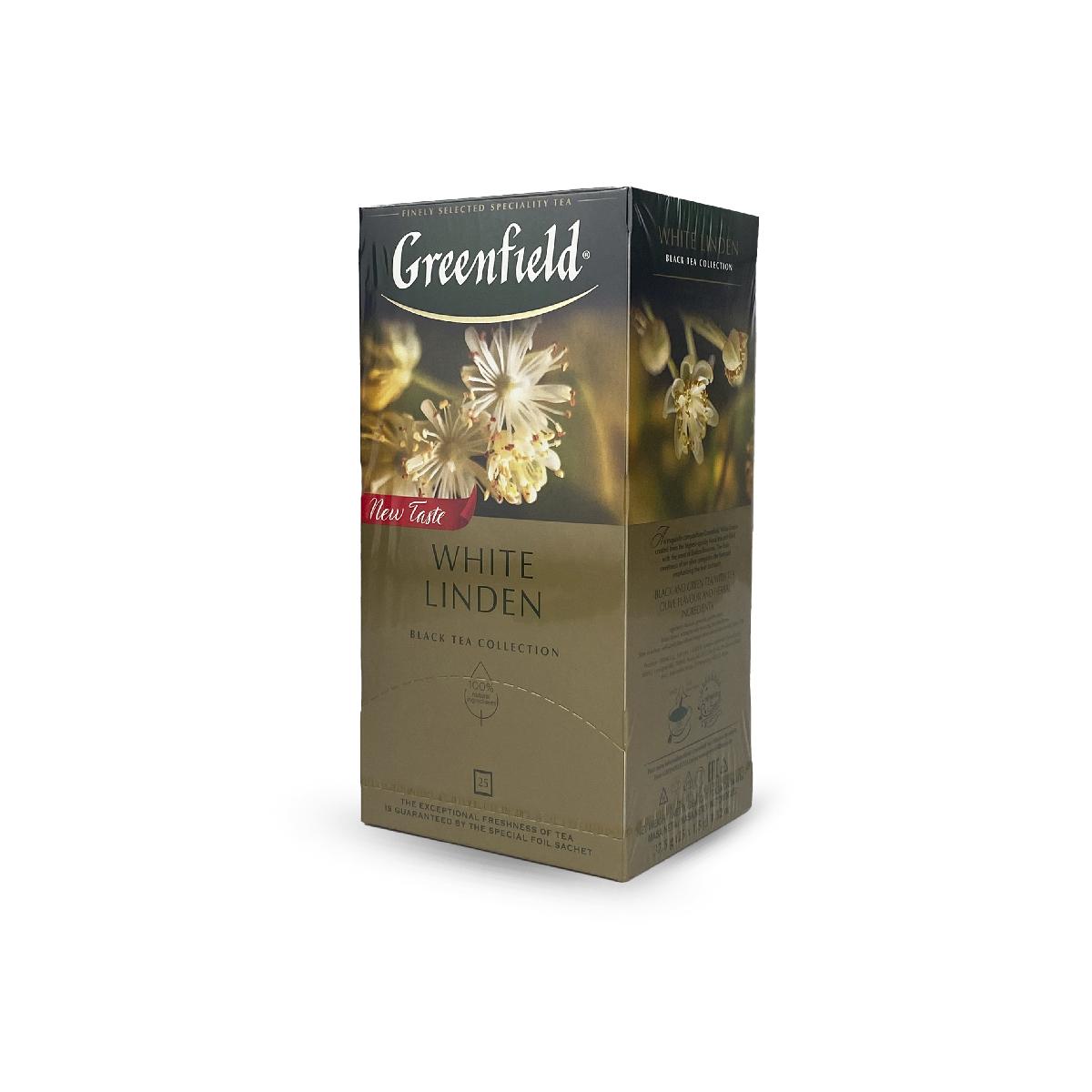 Чай Гринфилд 25 пак White linden жасмин-липа (10)