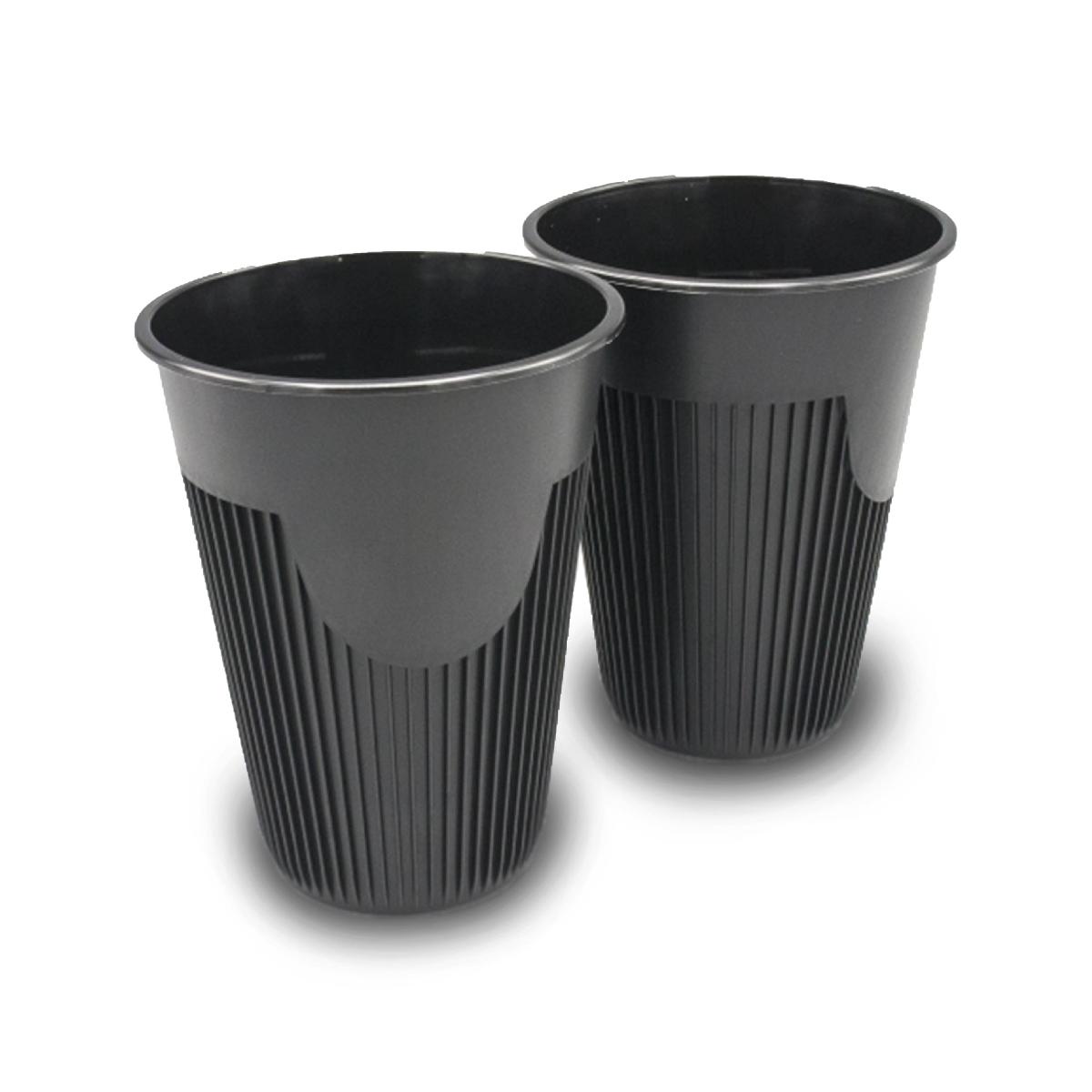 Стакан пластиковый для горячих напитков 300мл 90мм черный 1034Ч (10/200)