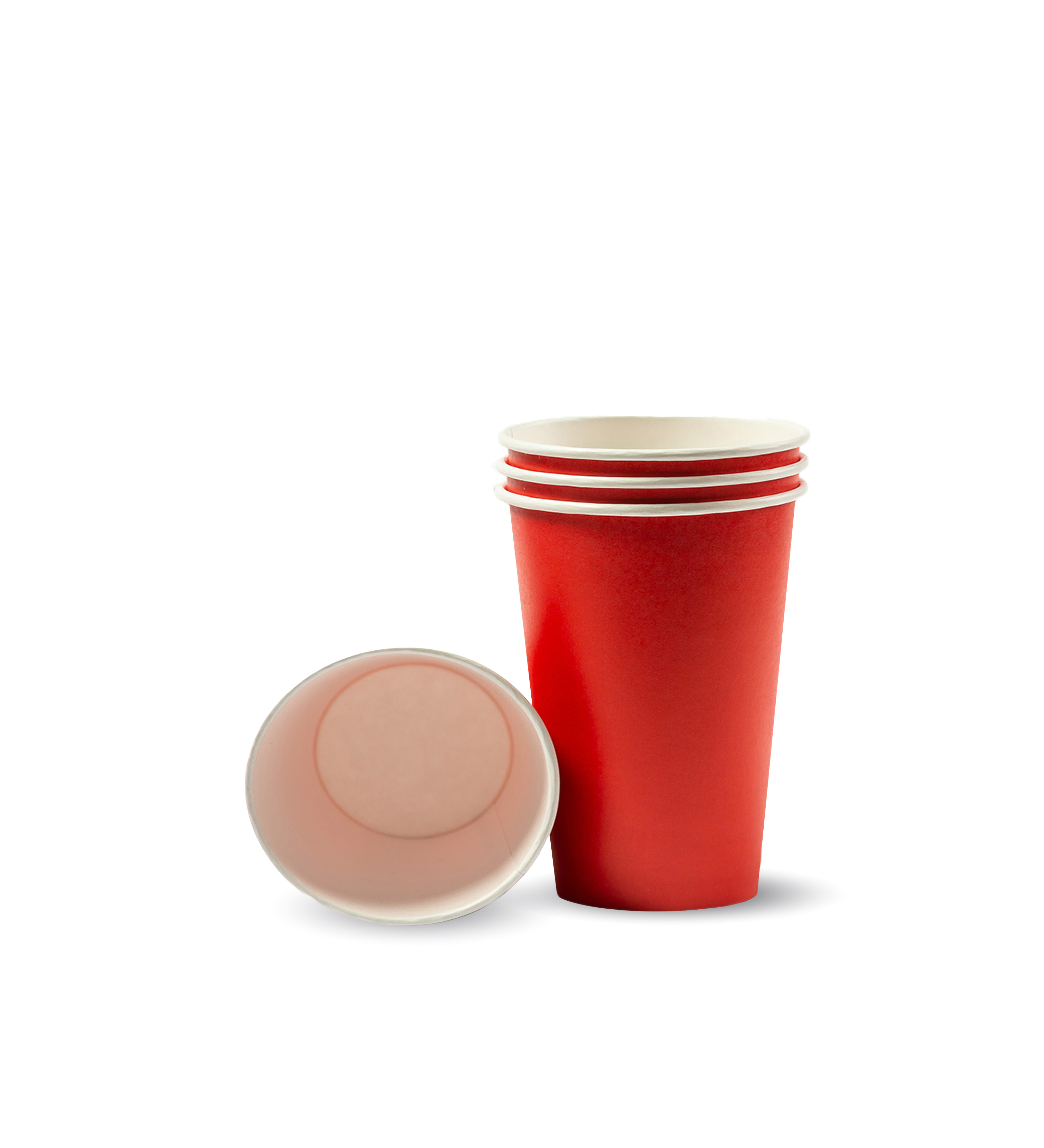 Стакан картонный 250мл красный "Е" d=80 (50/1000)