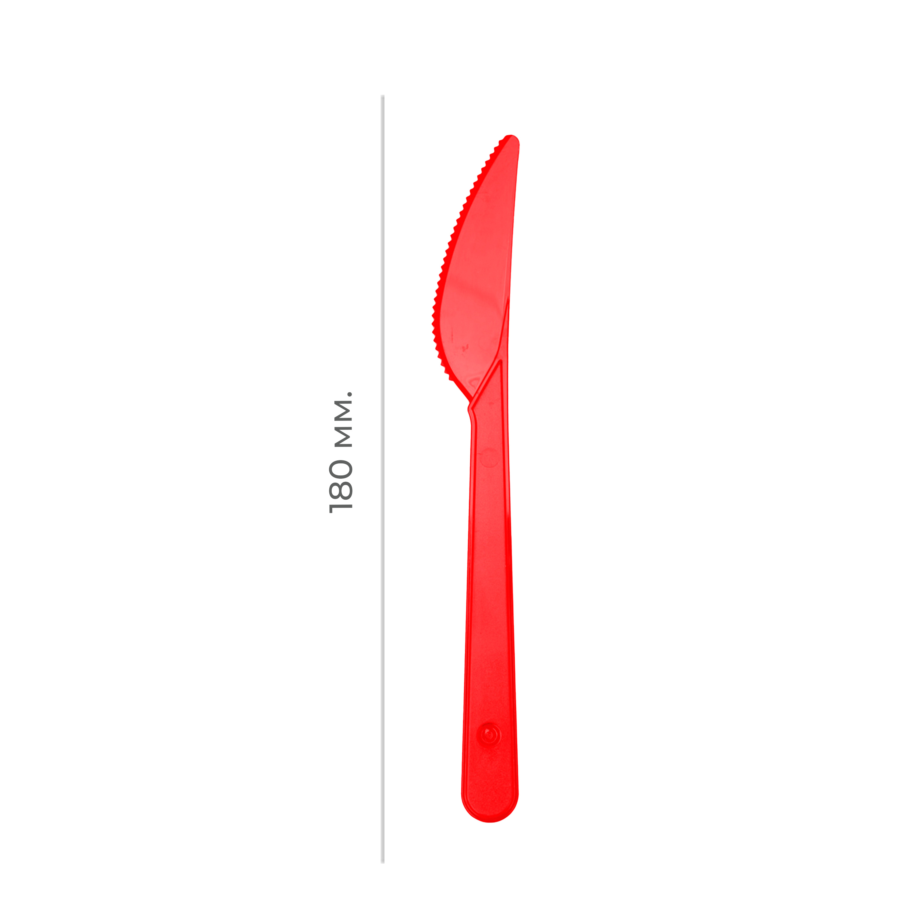 Нож пластиковый "премиум" 180мм красный (50/2000)