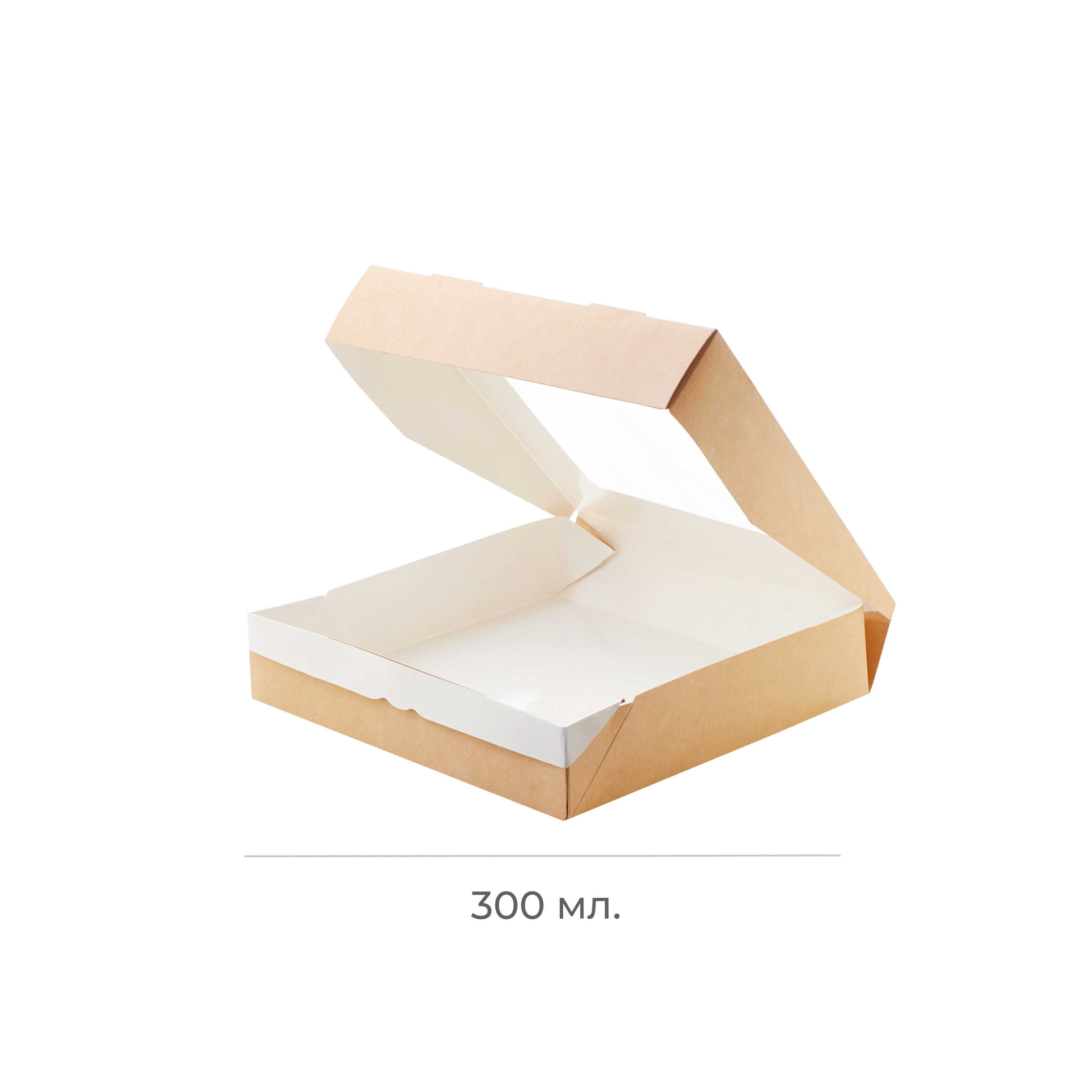 Контейнер картонный "Eco Tabox PRO" 300мл 100*80*35мм OSQ (25/450)