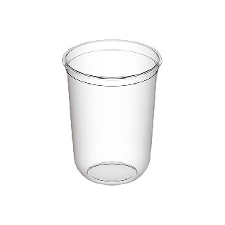 Стакан пластиковый 375мл d=90 с U-дном Bubble Cup  прозрачный глянцевый PP 1030ГП (480)