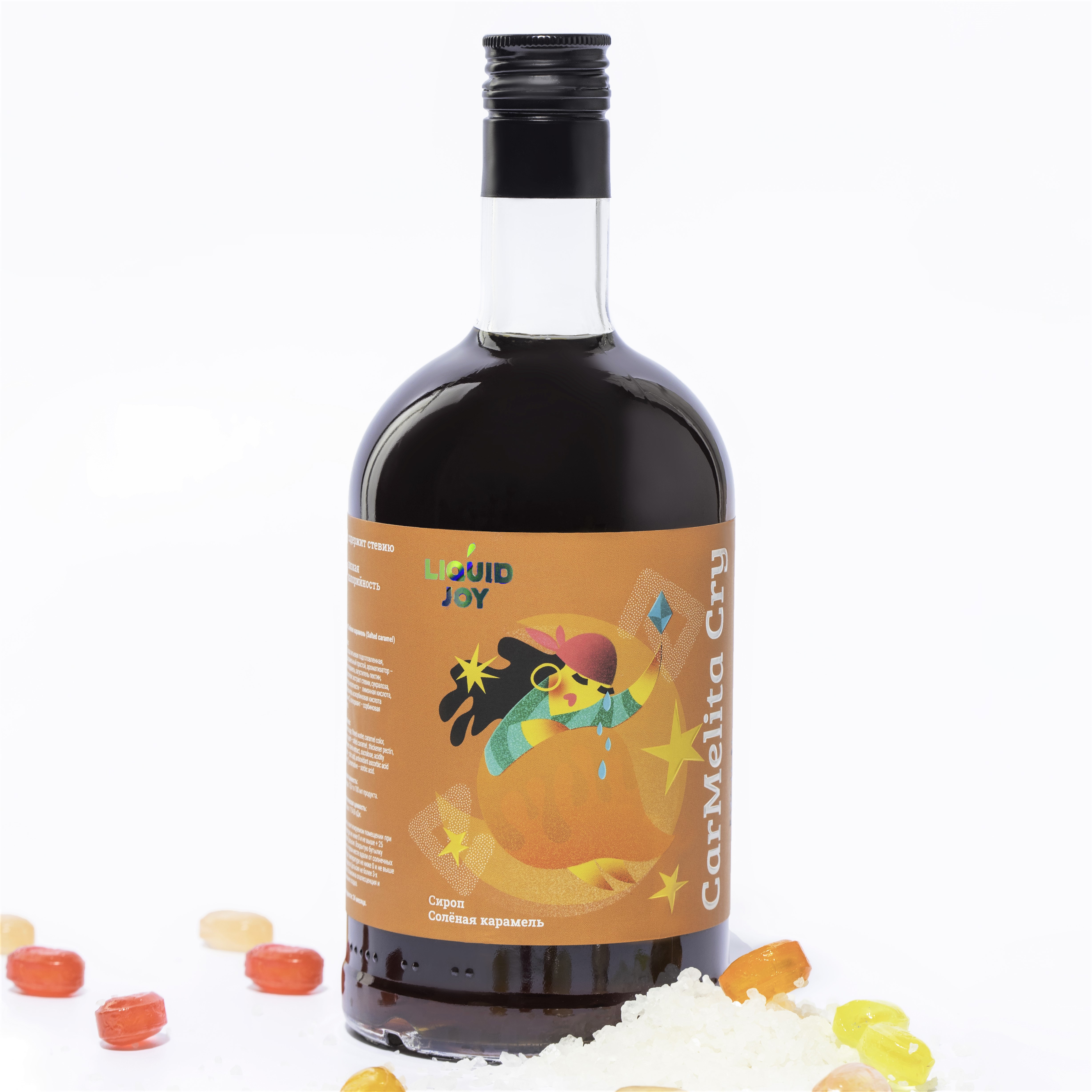 Сироп "Соленая карамель" LIQUID JOY salted caramel  стекло 0,7л (6)