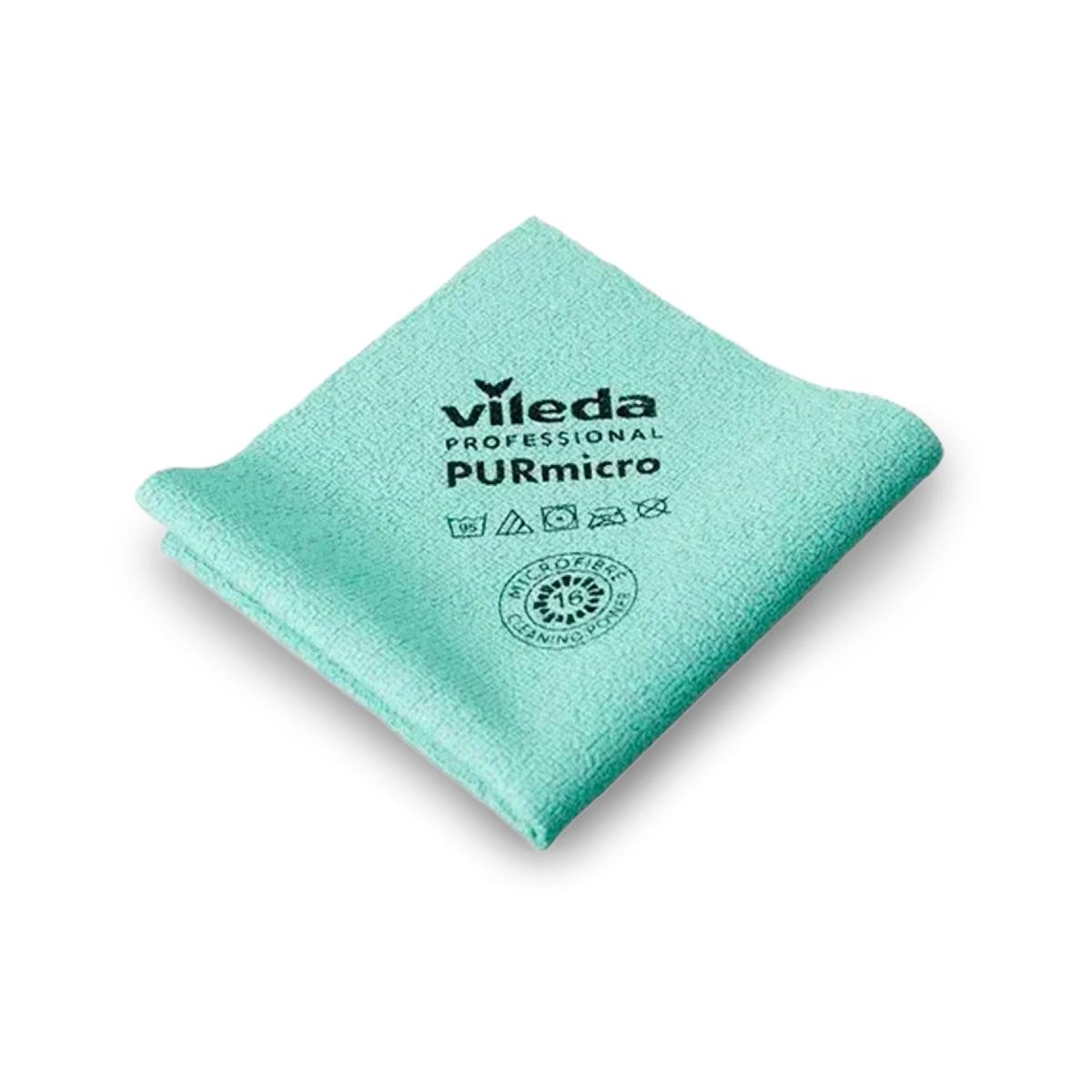 Салфетка Vileda ПУРмикро Актив 38х35 см зеленая арт. 174070