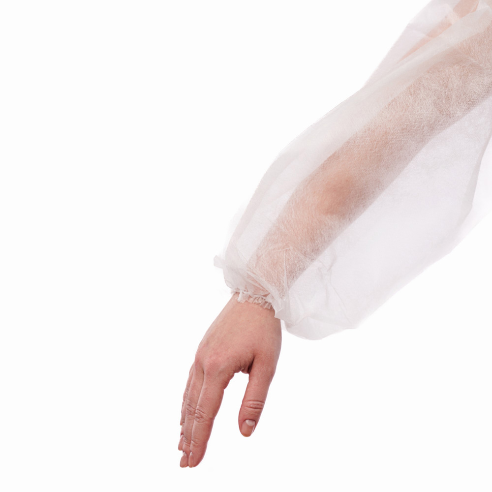 Халат одноразовый на кнопке "Спанбонд" белый XXL (50-54) 10шт (10)