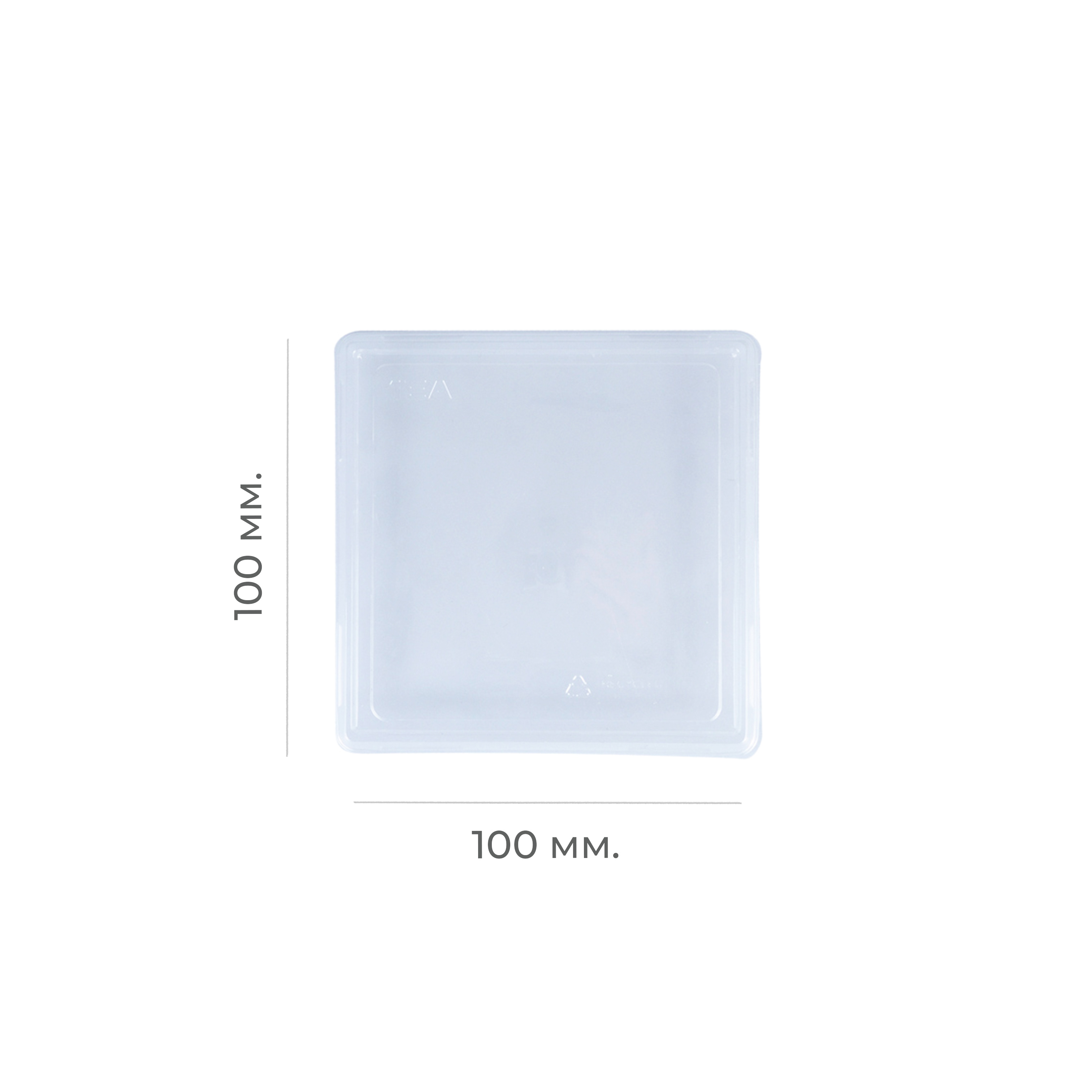 Крышка плоская для контейнера "Smart Pack 300" 13,5мм прозрачная OSQ (50/300)