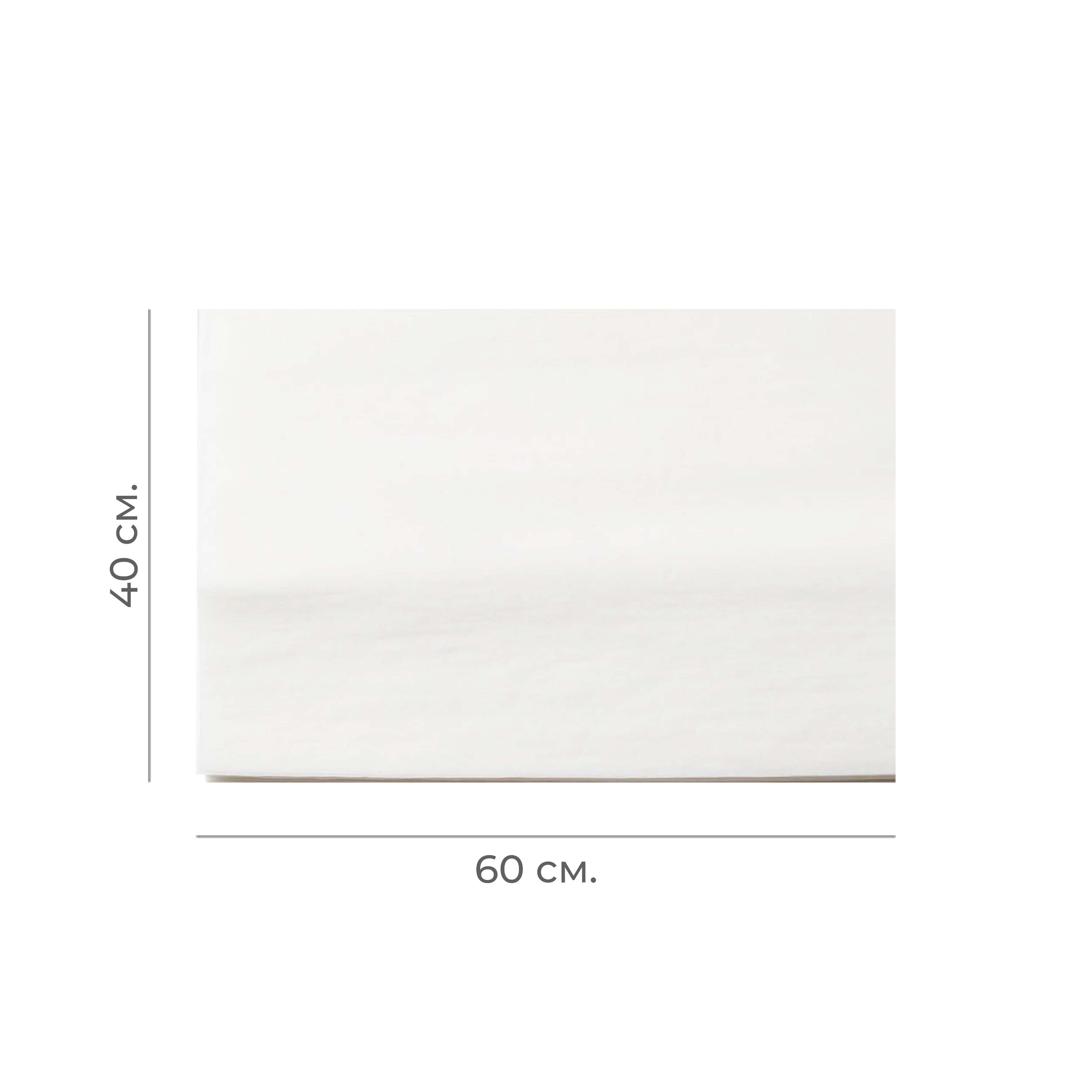 Бумага для выпечки 40*60см силик. белая (пергамент) 500л TEXTOP