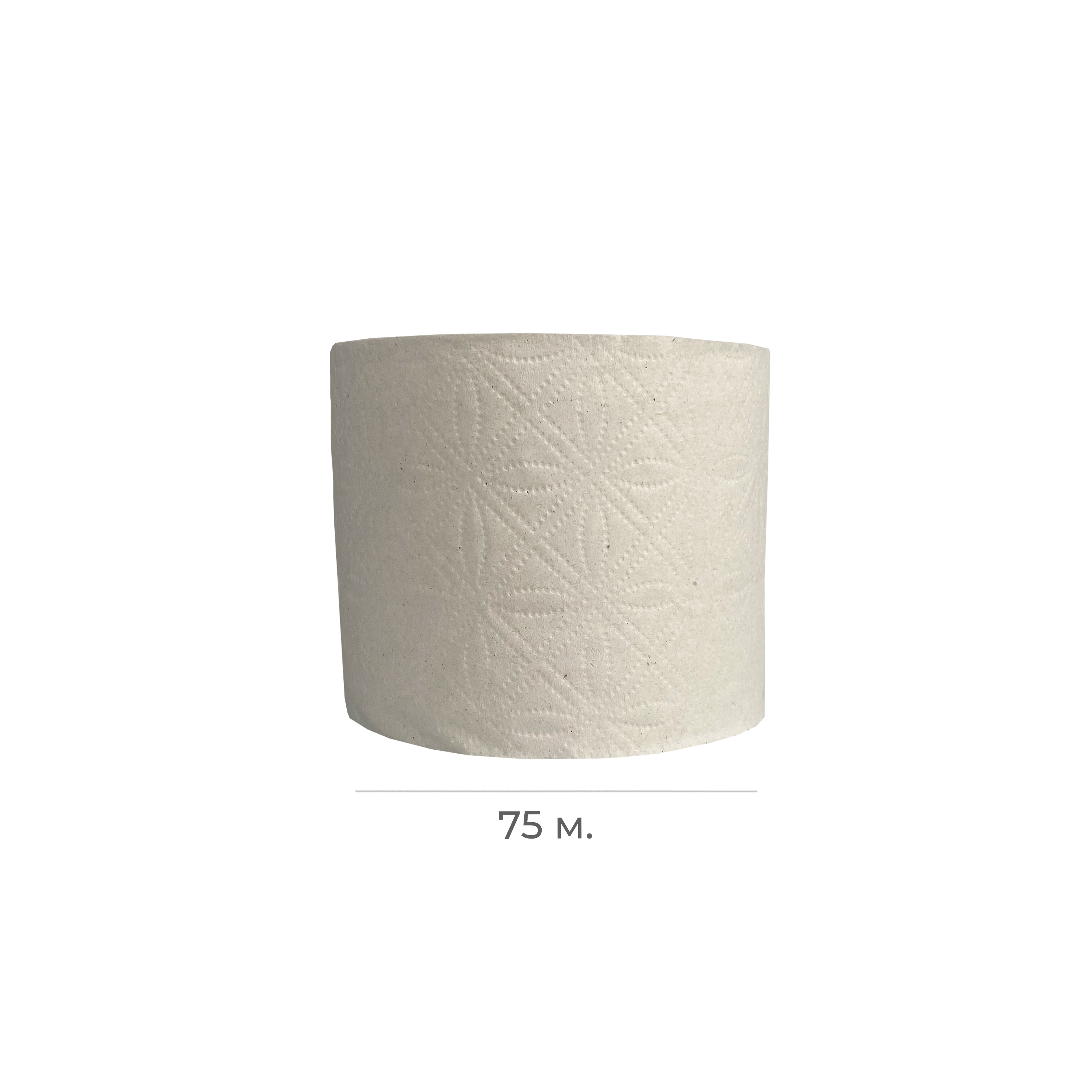 Туалетная бумага 1-сл 75м 26гр 72% б/перф NRB-210105 (30)