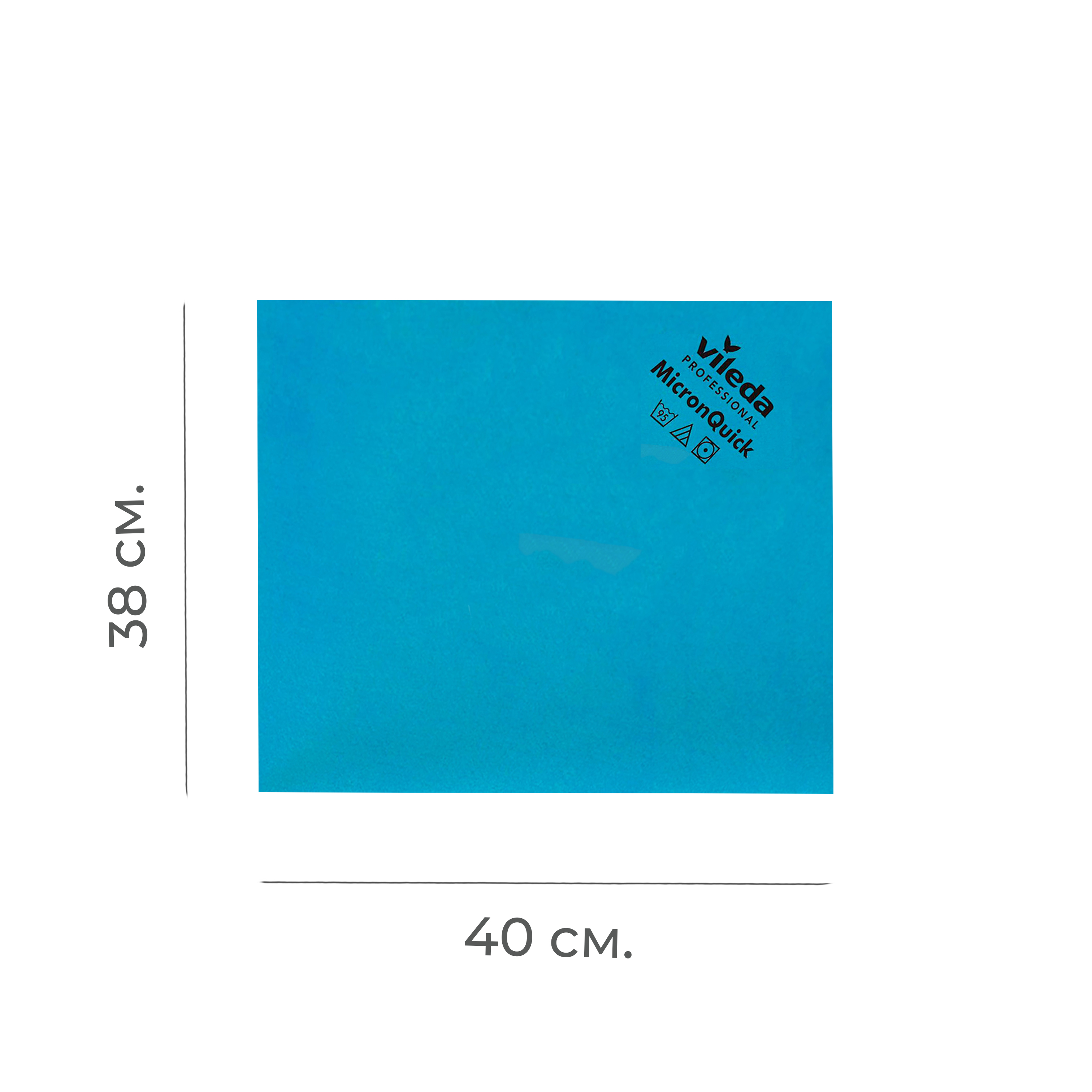Салфетка Vileda микроволоконная 38х40 см голубая МикронКвик арт. 170635