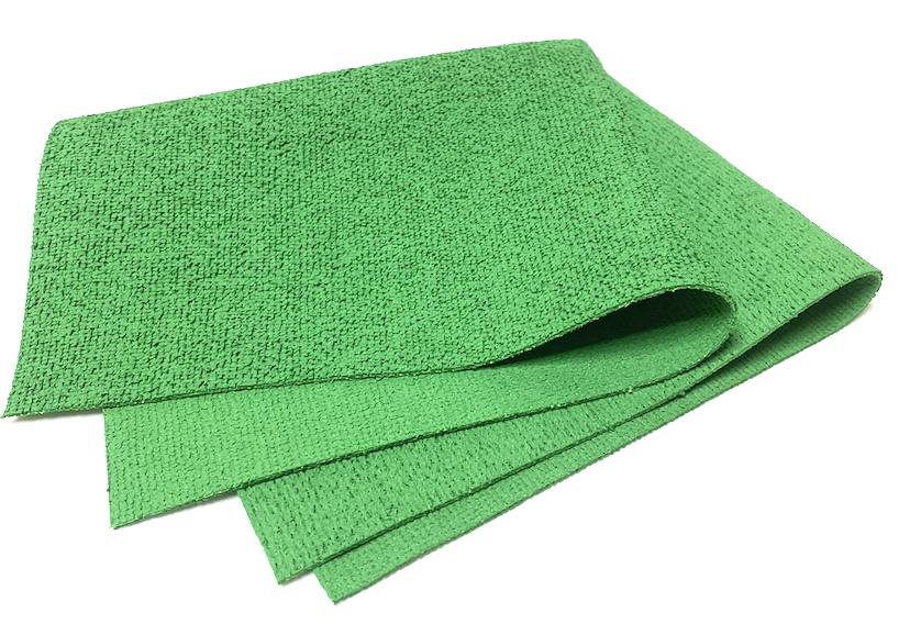 Салфетка прорезиненная для стекла и глянцевых поверхностей 37*40 зеленый/SPK