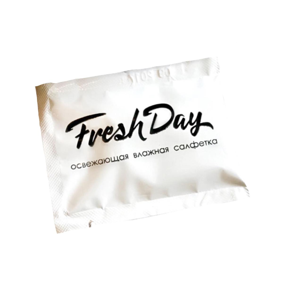 Влажная салфетка в инд. уп. "Freshday" белая 55*70 (135*140мм) (50/2000)