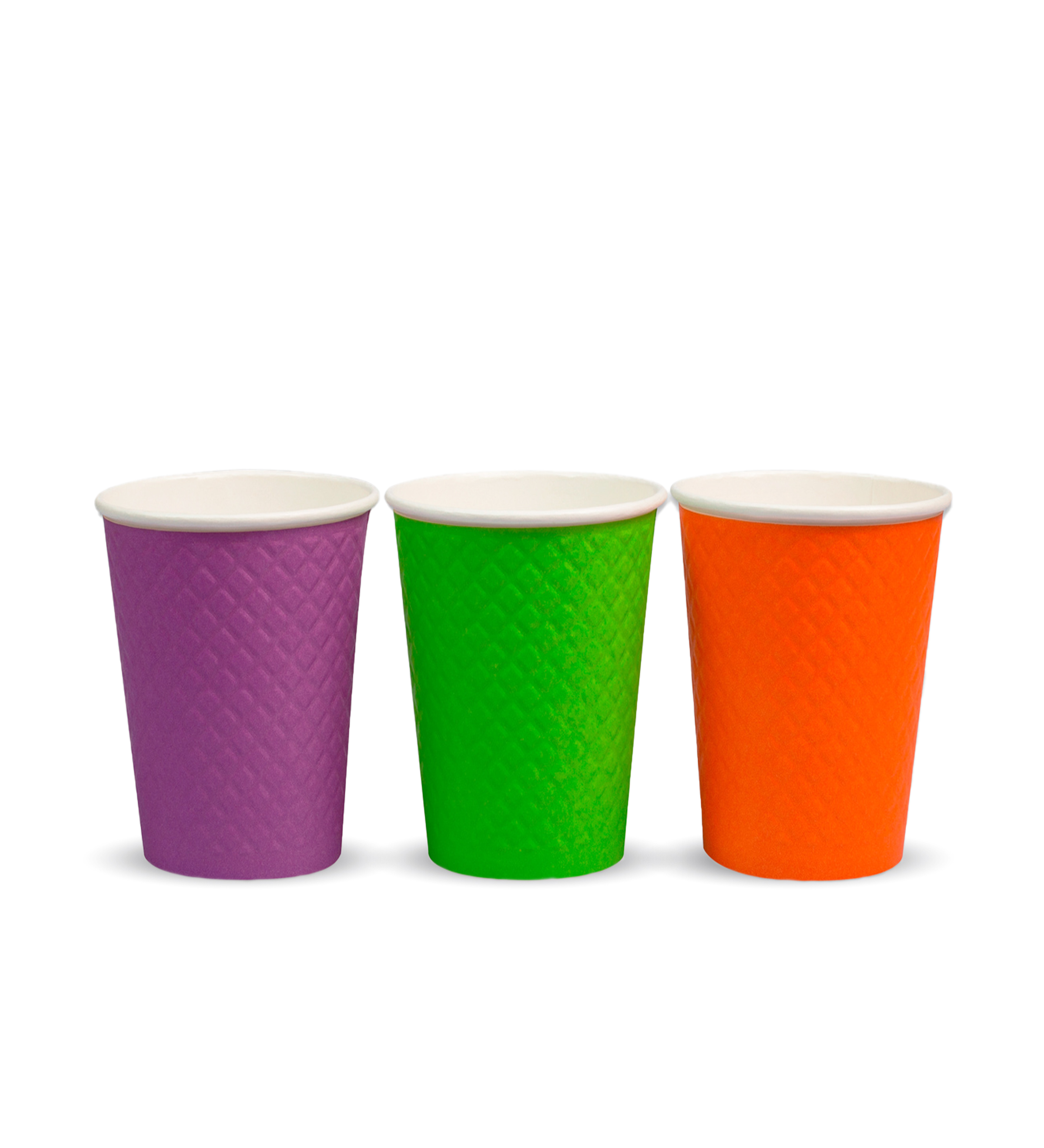 Стакан картонный 2-сл. 300мл "разноцветный/Waffle Color" d=90 (25/500)