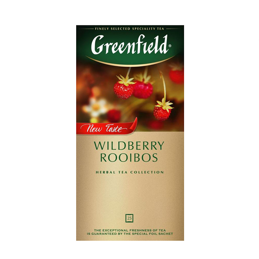 Чай Гринфилд 25 пак Wildberry Rooibos земляника-клюква (10)