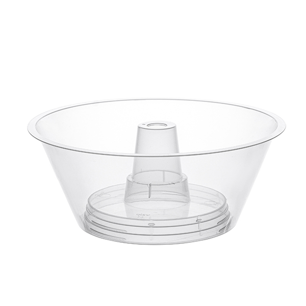 Снек-тарелка на стаканы 90мм Bubble 700мл прозрачная 1039П (168)