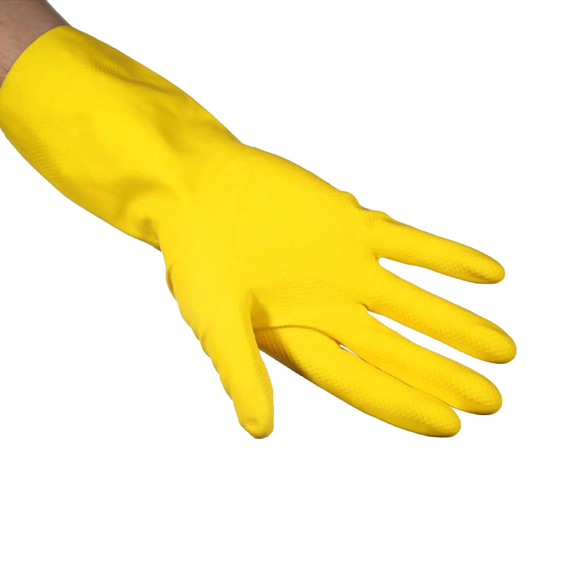 Перчатки резиновые многоцелевые "Vileda Multipurpose" размер M Желтые (50)