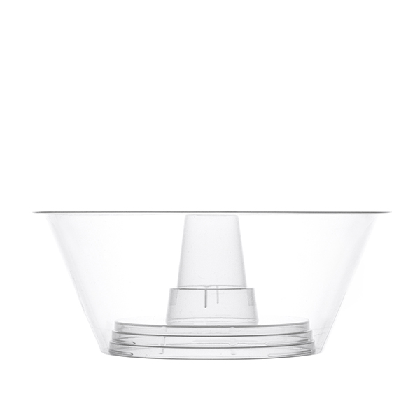 Снек-тарелка на стаканы 90мм Bubble 700мл прозрачная 1039П (168)