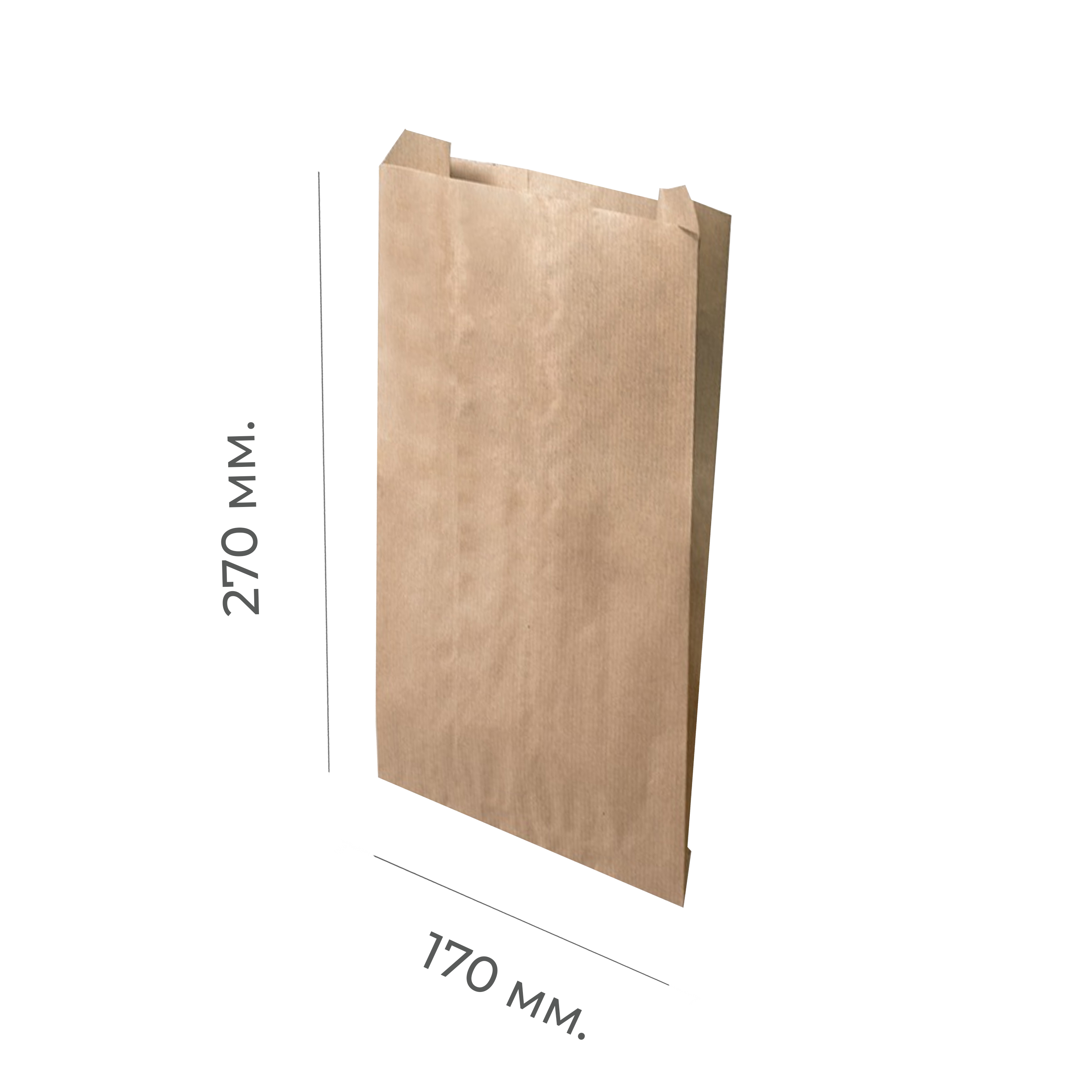 Крафт-пакет V-обр дно 170*45*270мм (100/1800)