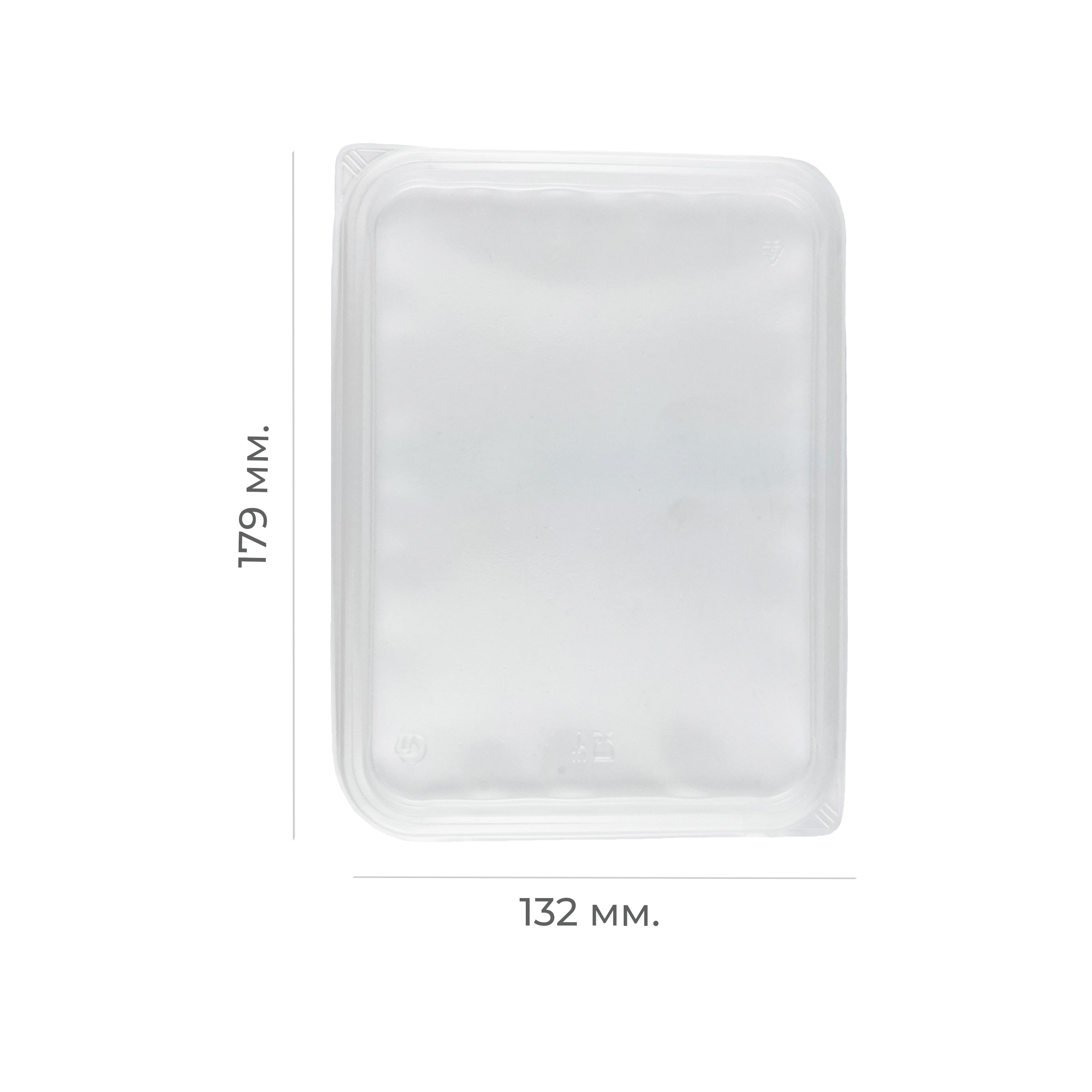 Крышка к контейнеру 179*132мм PP "Stirolplast" (50/1000)