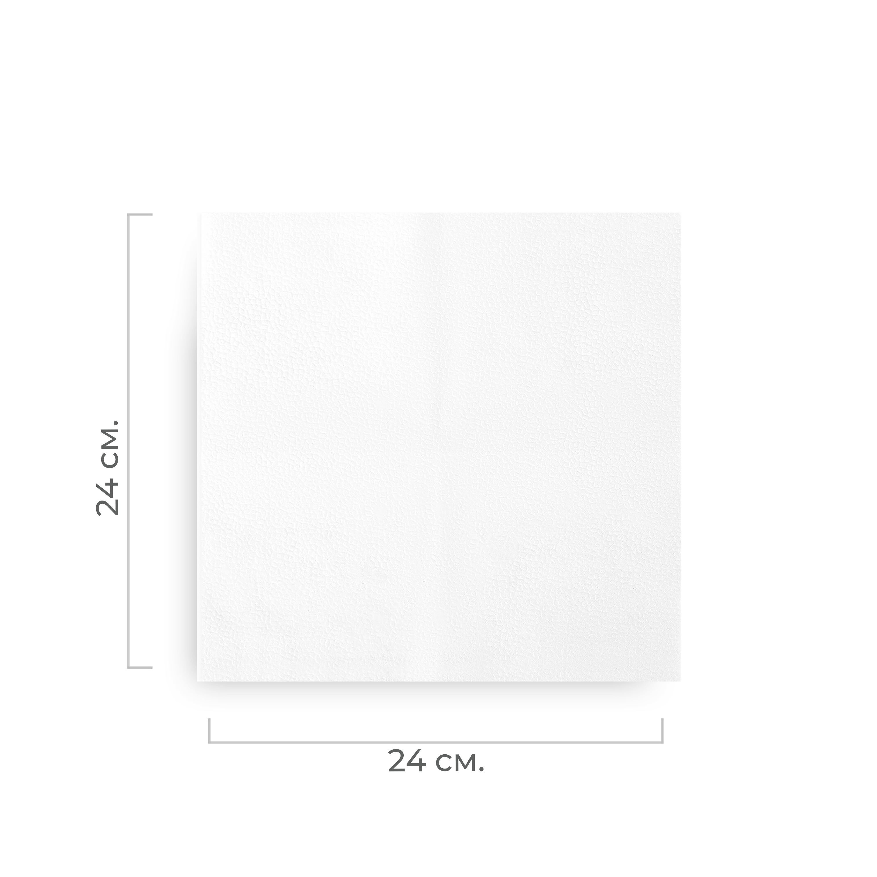 Салфетки бумажные 1-слойные 24×24см 100шт белые "Мягкий знак" (40)