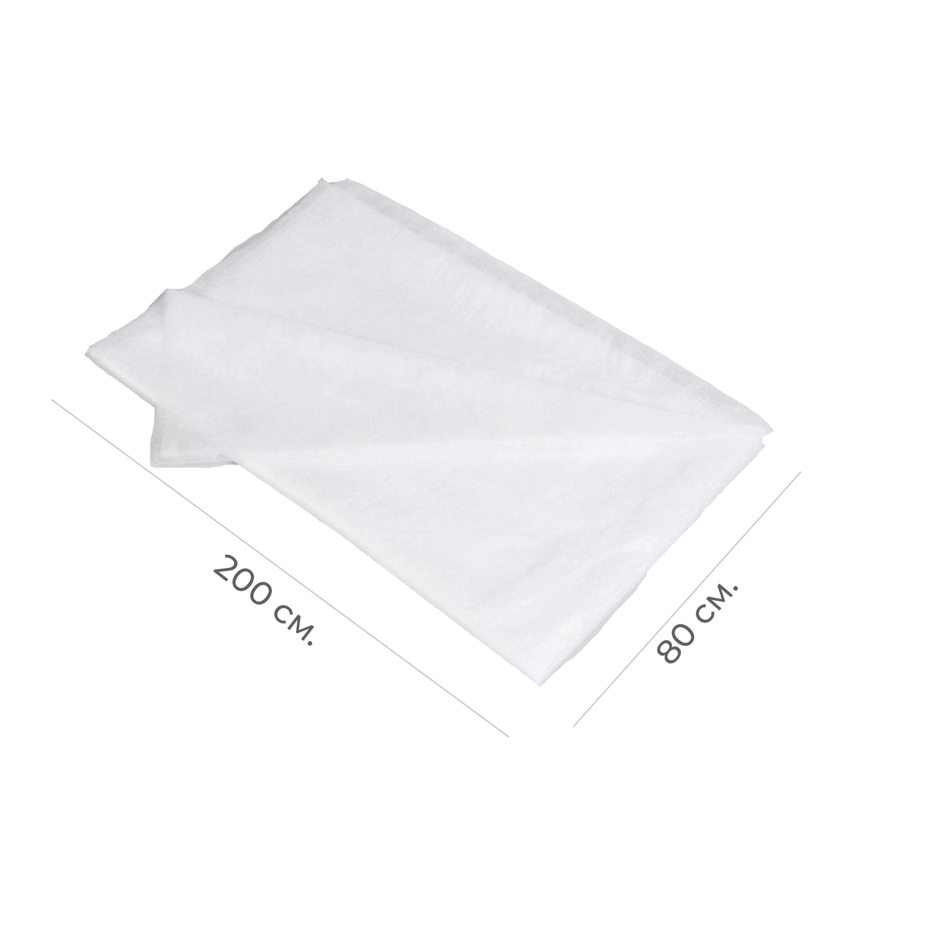 Простыня одноразовая 80*200см белая "Оптима" SMS 50шт в пачке (15)