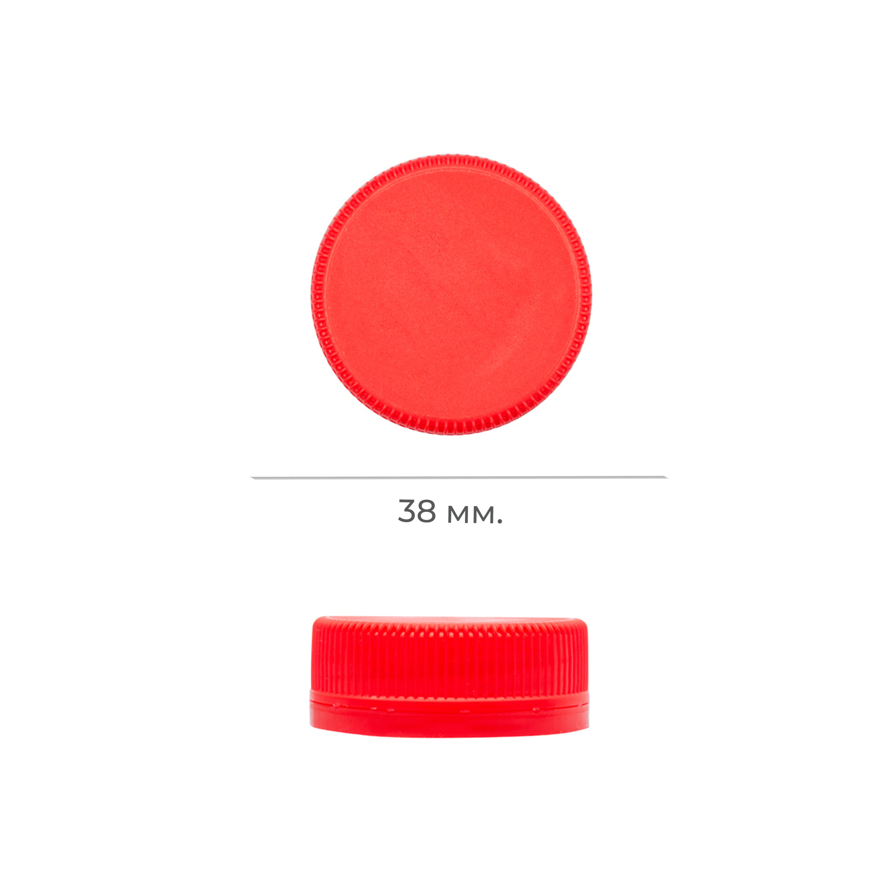 Крышка/колпачок 38мм для бутылки красная (2300)