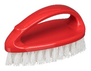 Щетка-утюжок с ручкой 125*65*70мм "Rimo" красный (18)