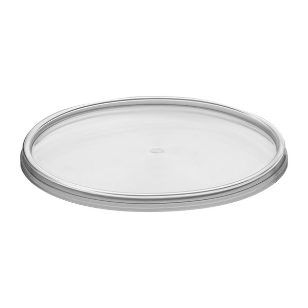 Контейнер круглый d112мм 360мл с крышкой плошка черный PP 1230Ч (216)