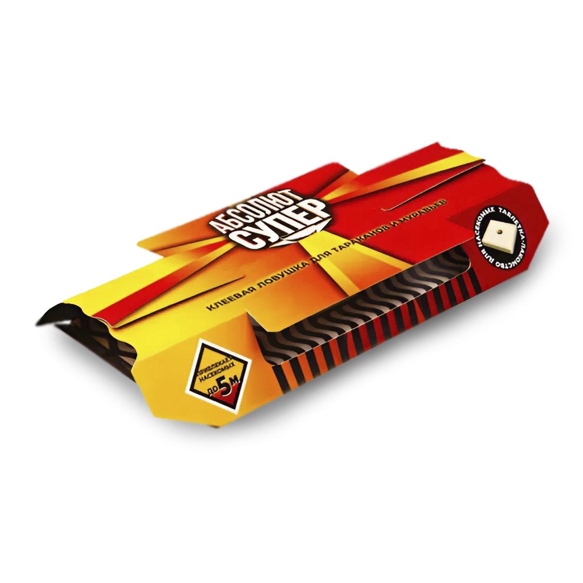 Ловушка клеевая для тараканов и мурьёв АБСОЛЮТ СУПЕР (8/40)